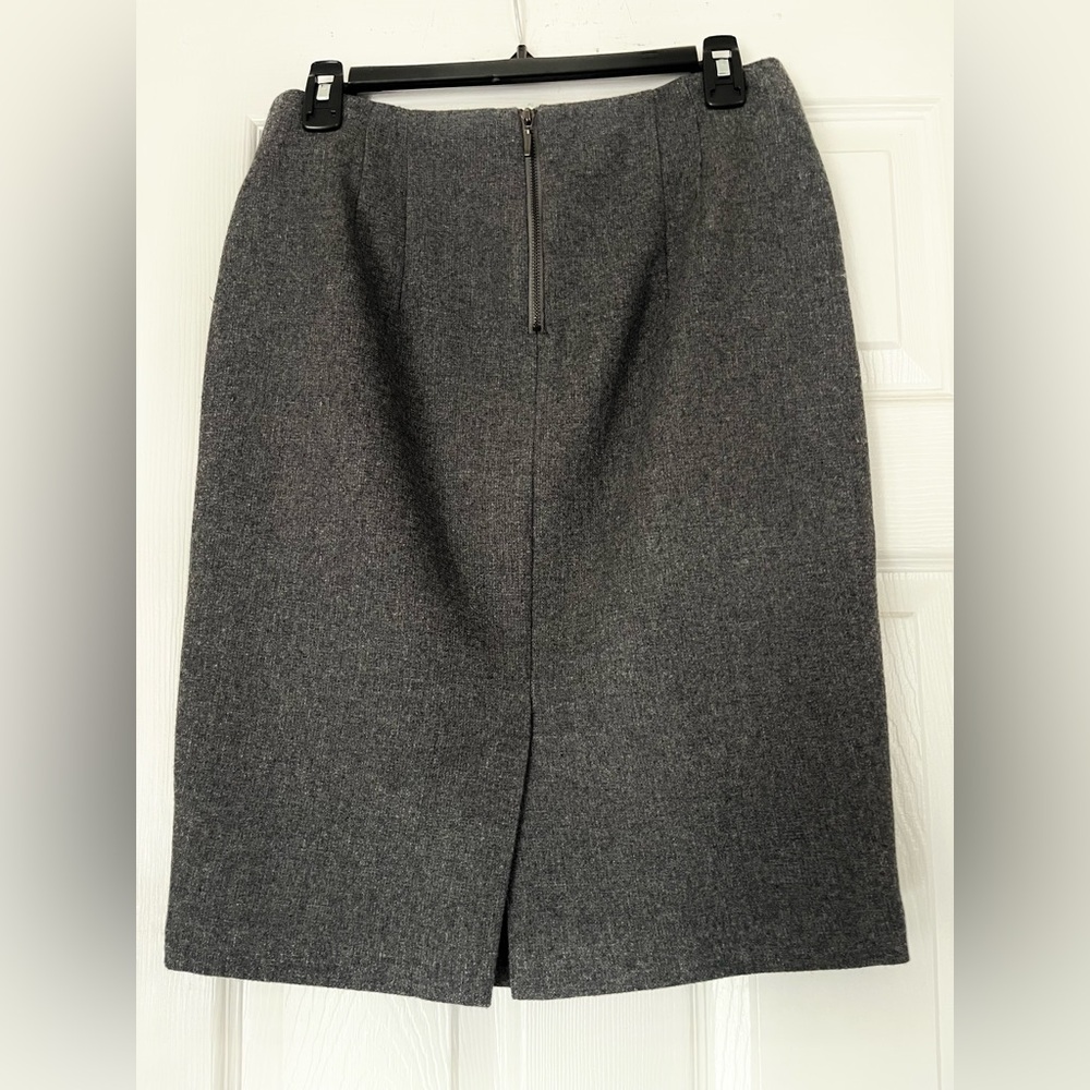 Kenar Charcoal Pencil Skirt